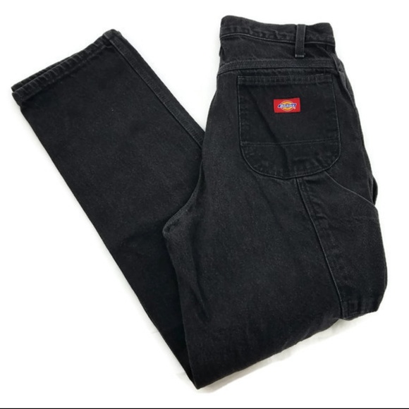 black denim work pants